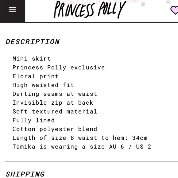 NWOT Princess Polly Shelly mini-skirt beige - Picture 5 of 5